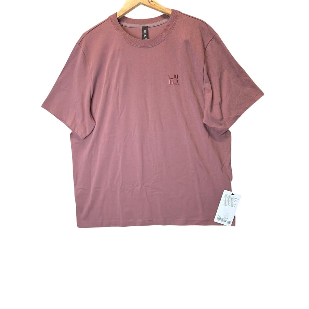Lululemon  Heavyweight Classic-Fit Cotton T-Shirt
Stack Red clay size XXL NWT